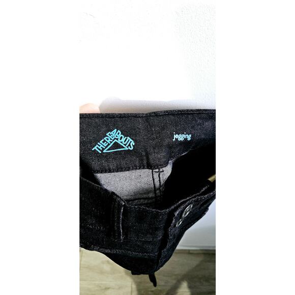 There Abouts Girls 7 Super Stretchy Jeggings Washed Black Skater Grunge New - Picture 6 of 8